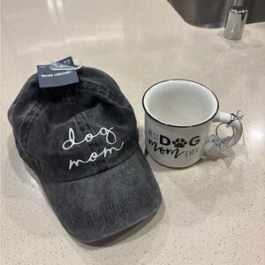 NWT Dog Mom Hat and Mug Set